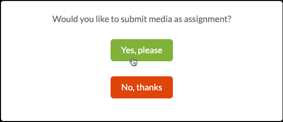Kaltura Capture upload in progress