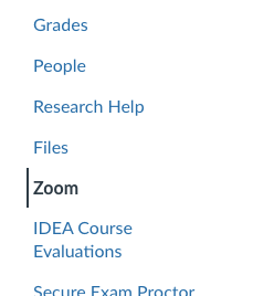 Zoom option highlighted