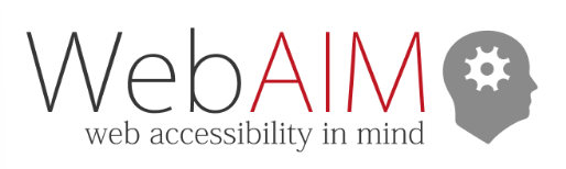 WebAIM logo.