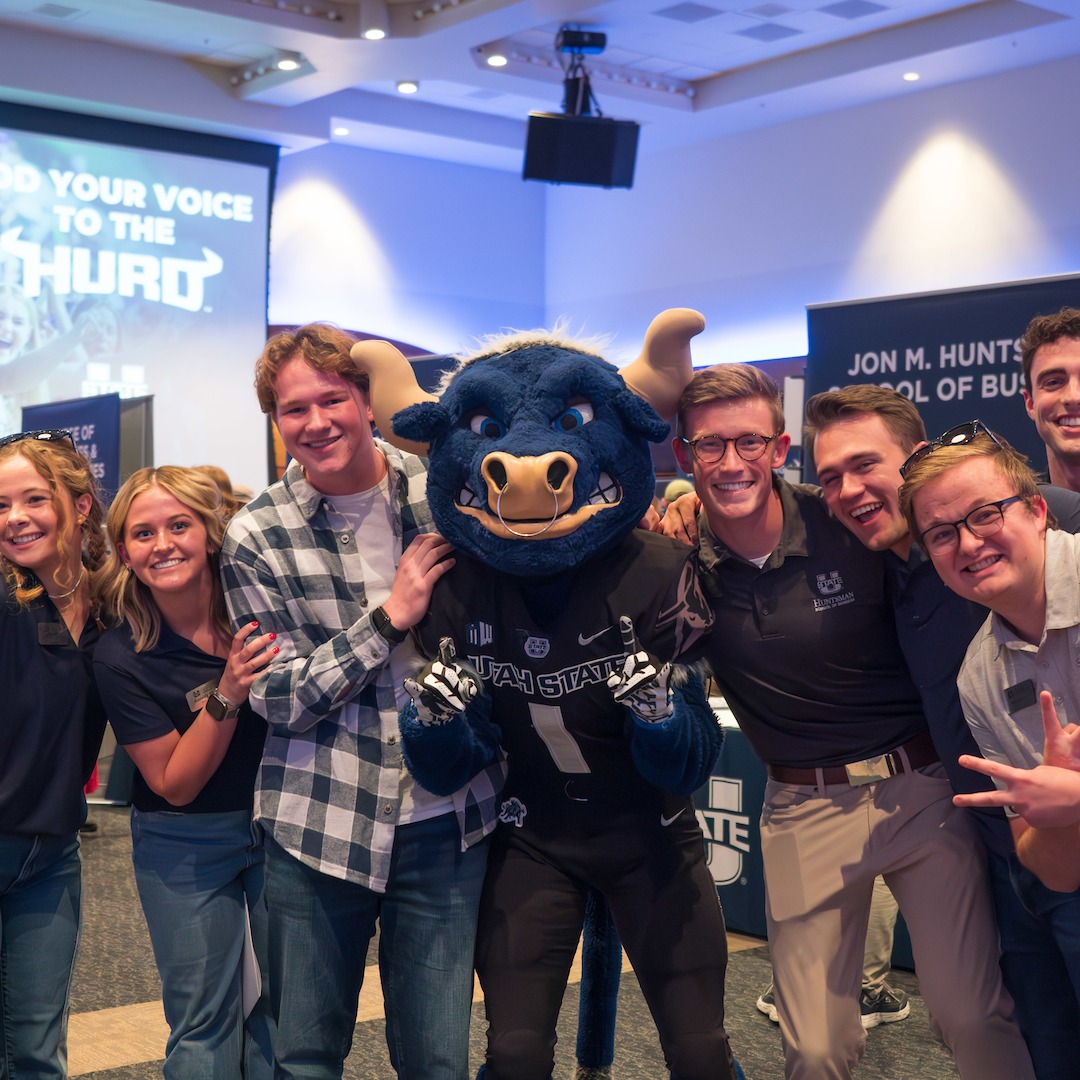 USU students at an open house