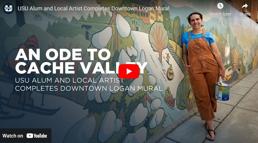 USU Alum, Local Artist Completes Downtown Logan Mural 
