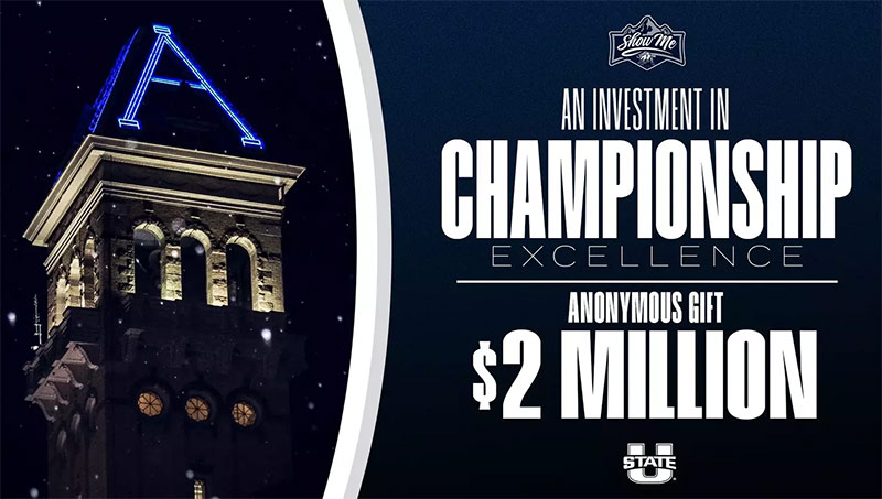 Utah State Athletics Launches $2 Million Match Campaign