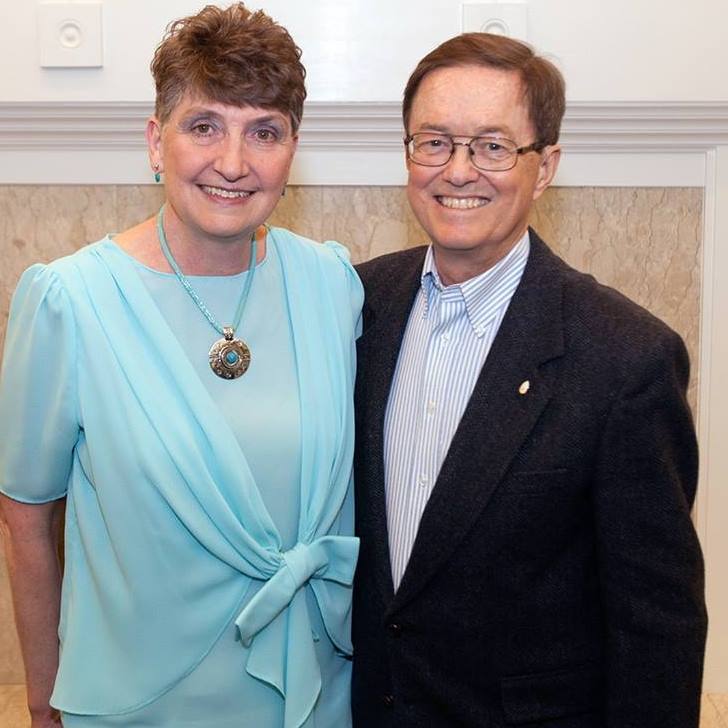 Bob and Kathy Bayn at their retirement