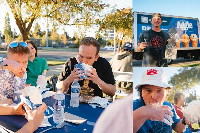 eating ice cream contest