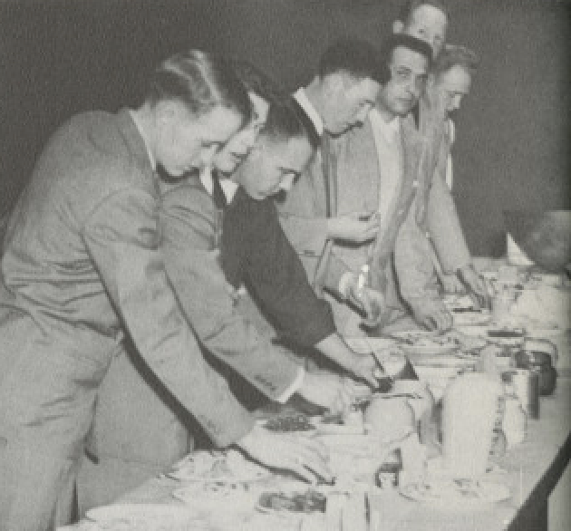 sampling the dairy smorgasbord in 1954
