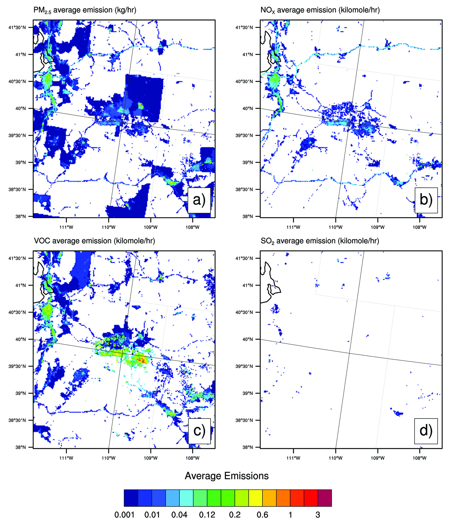 Emissions map