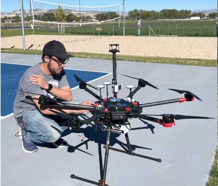 Drone on Ground