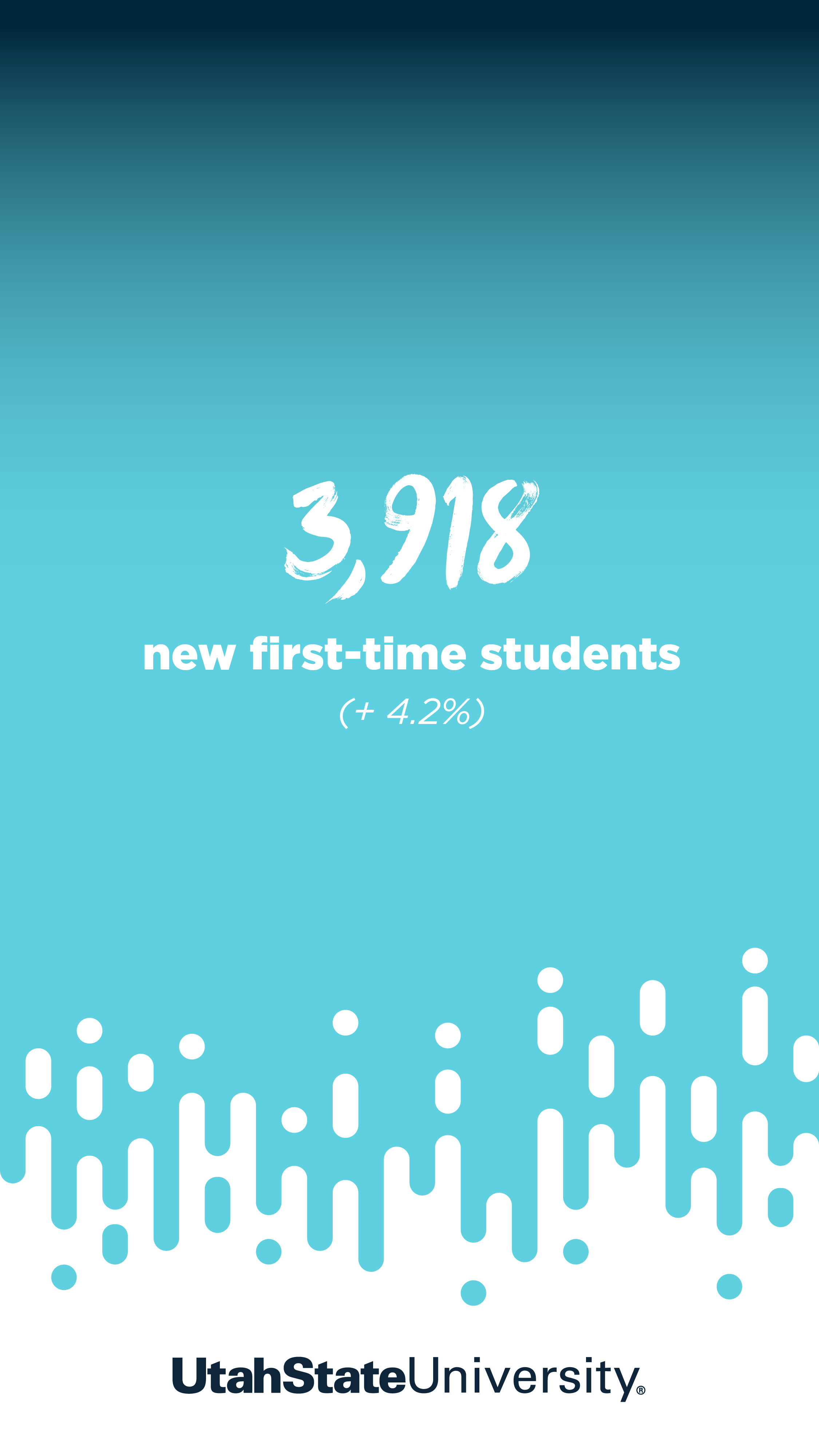 Instagram story - new student numbers
