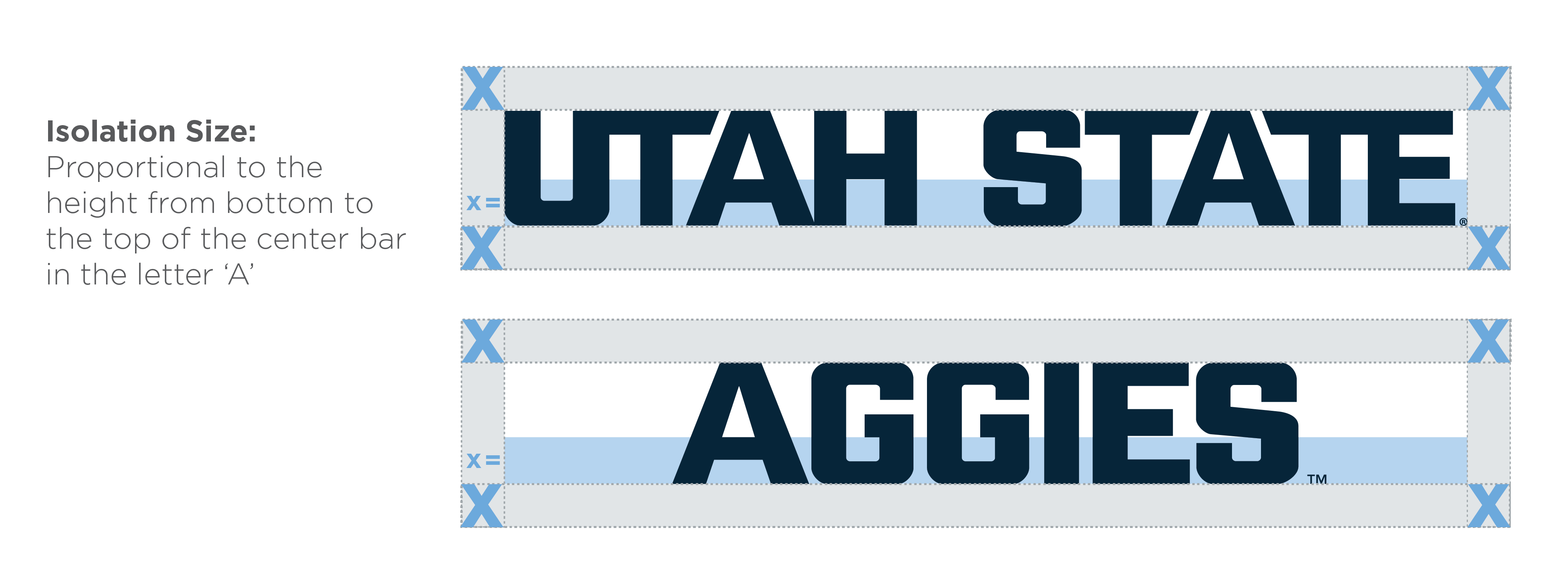 Athletic wordmark isolation