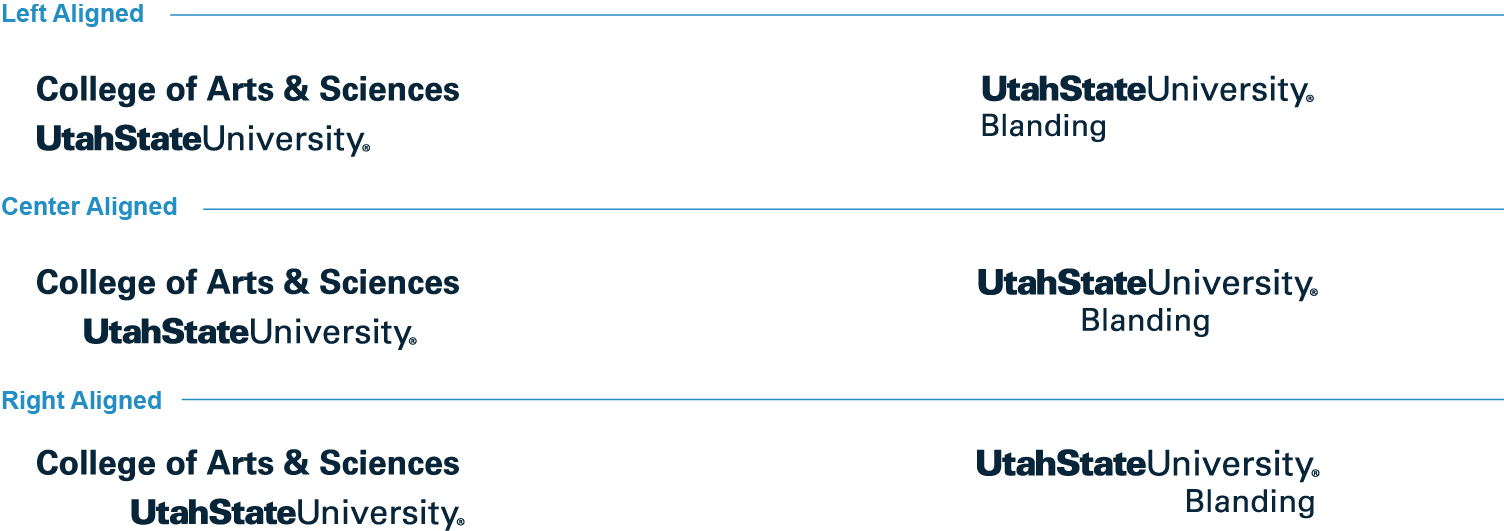 College Admin U State Word Marks