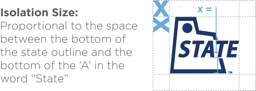 Utah State outline logo