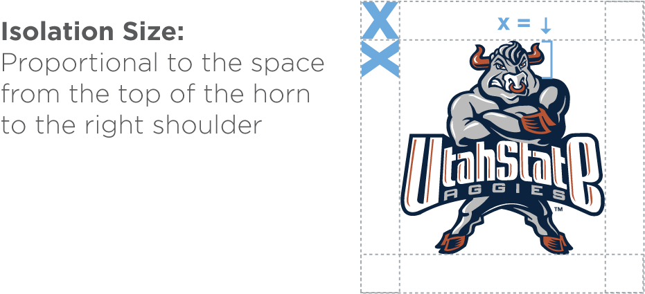 Big Blue with Utah State Text