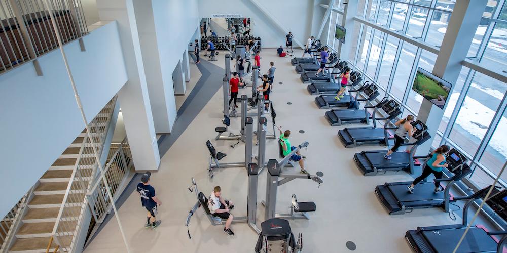fitness room at the ARC