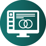 Online learning management system icon