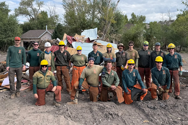 Utah Conservation Corps Responds to Flooding in Beaver