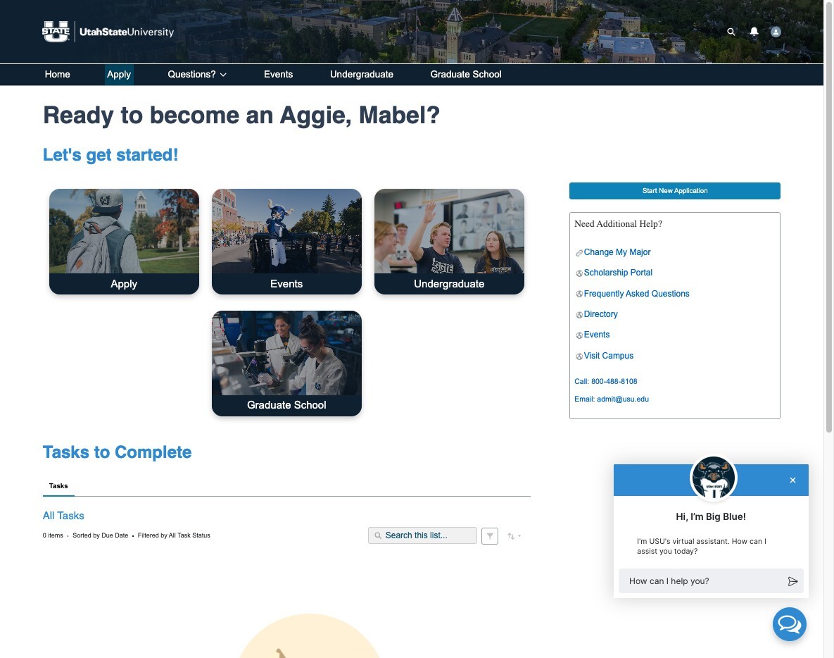 undergraduate application preview