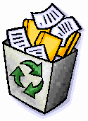 a recycling can with recyclable items in it to promote recycling