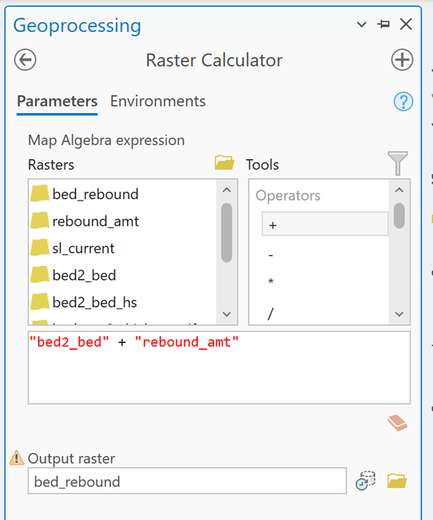 calculating new elevations post rebound