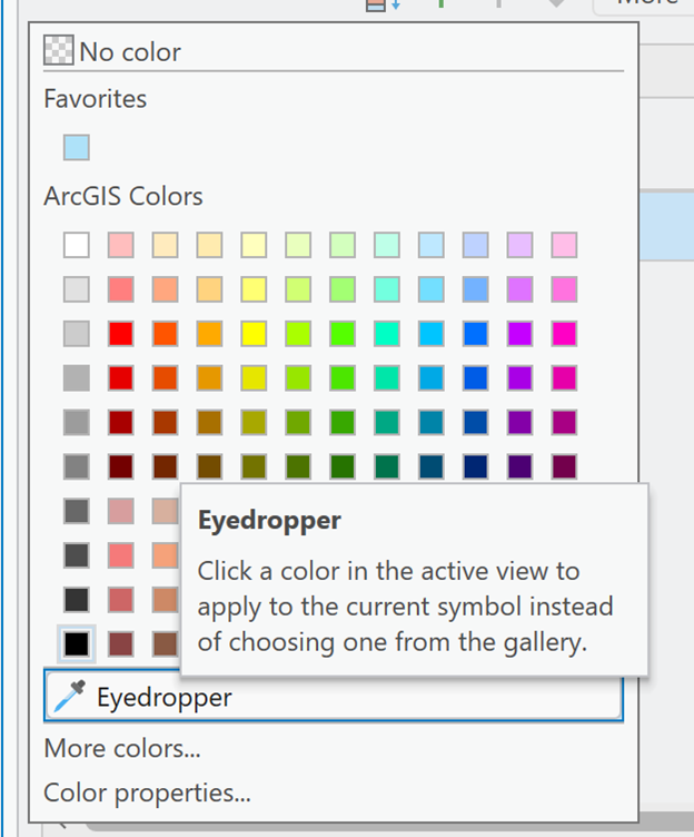 Eyedropper tool