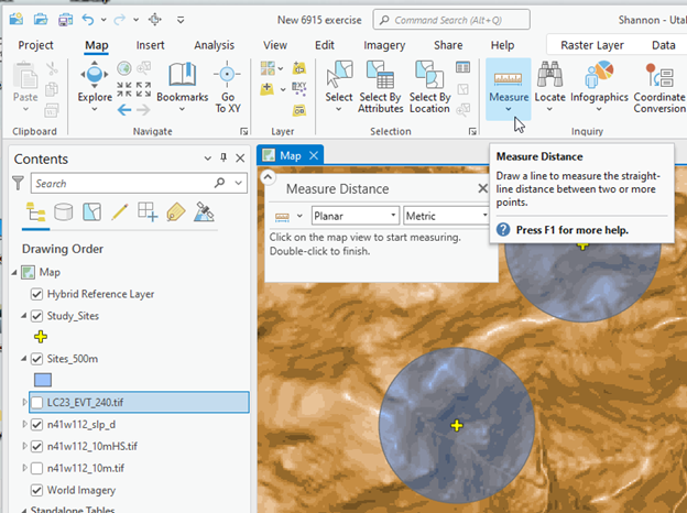 Measure Distance Tool
