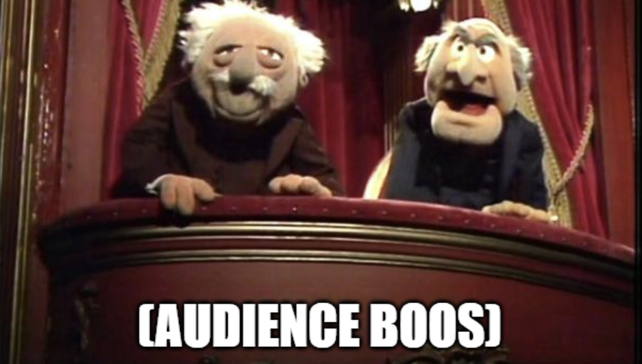 audience boos
