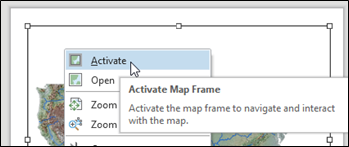 Activating Map Frame