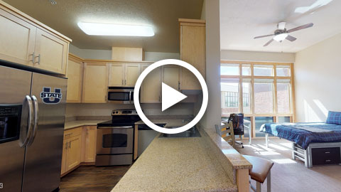 Preview of Blue Sqaure Apartments Building A studio apartment virtual reality tour