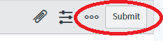 Red circle around the submit button