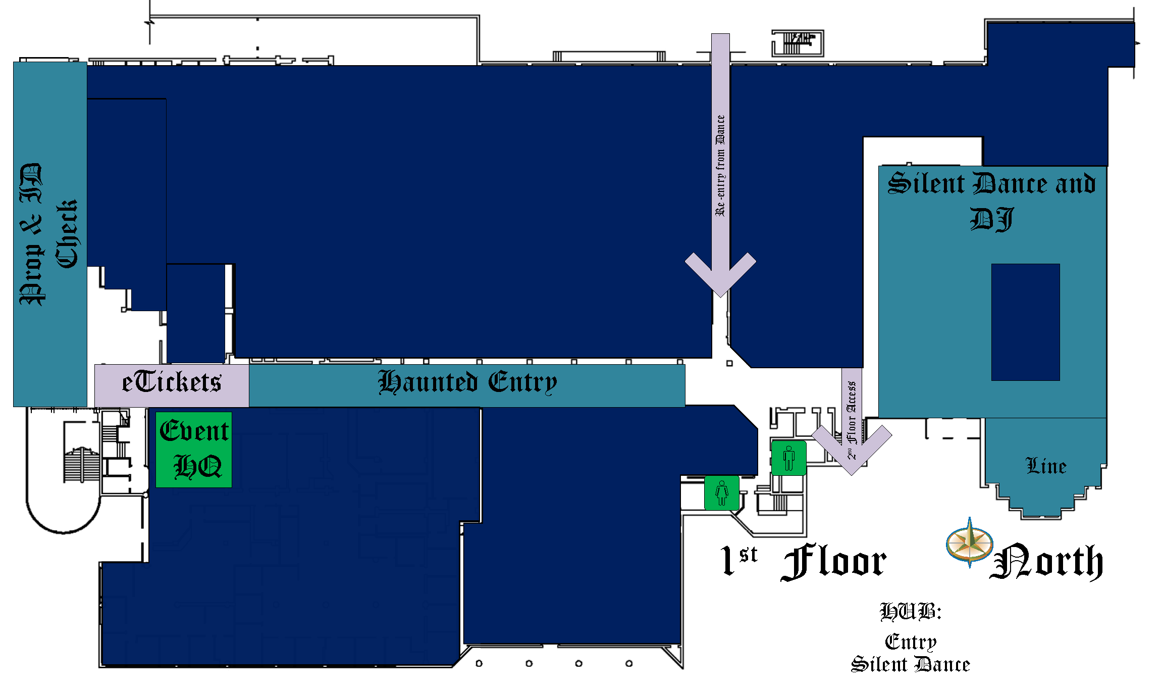 1st Floor Map