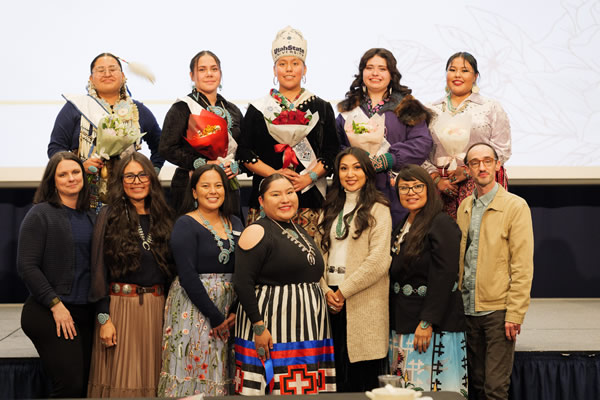 Miss Native American participants and staff