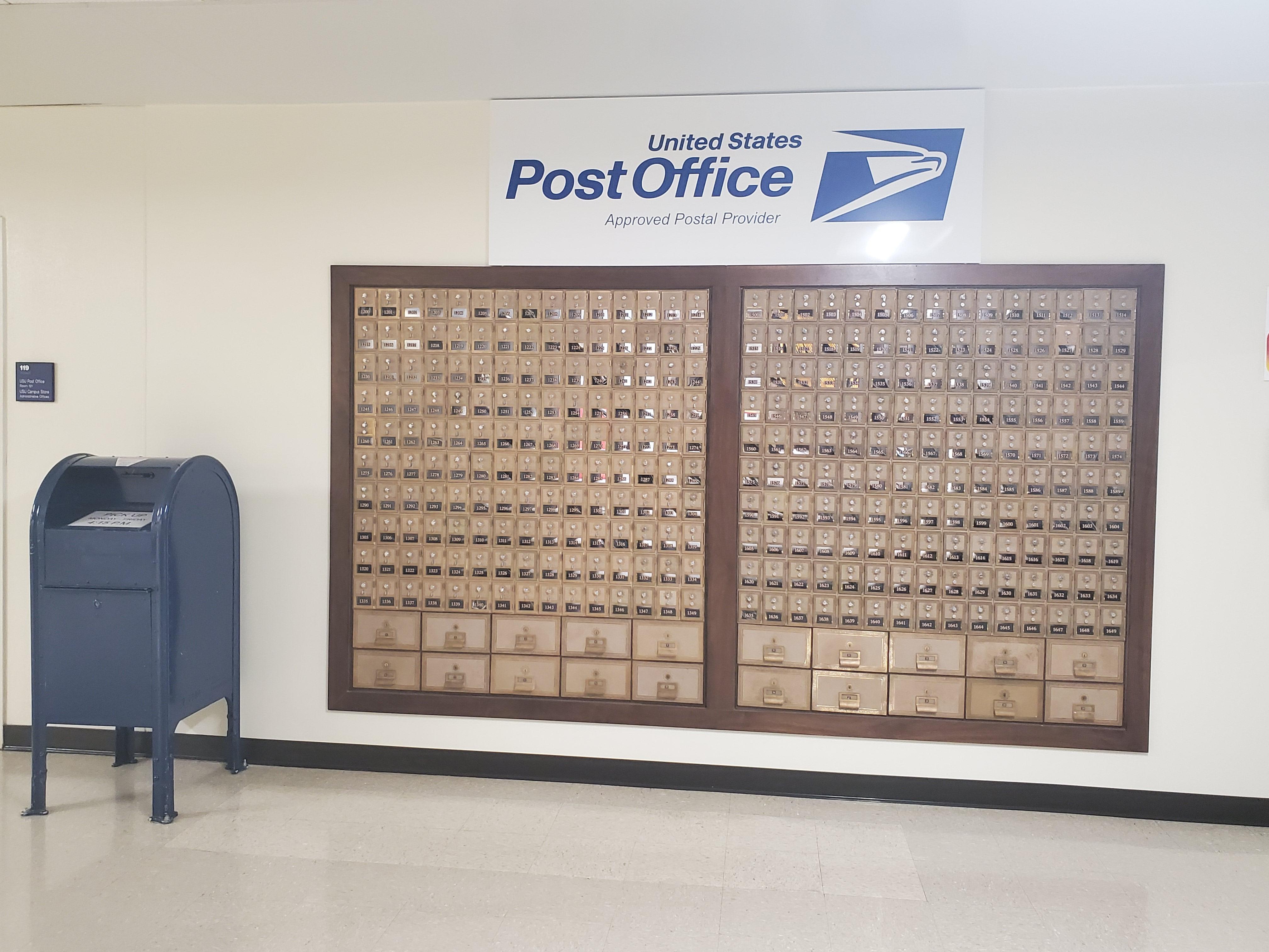 USU Post Office P.O. Boxes