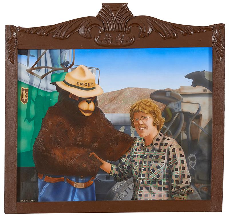 Self-Portrait with Smokey the Bear