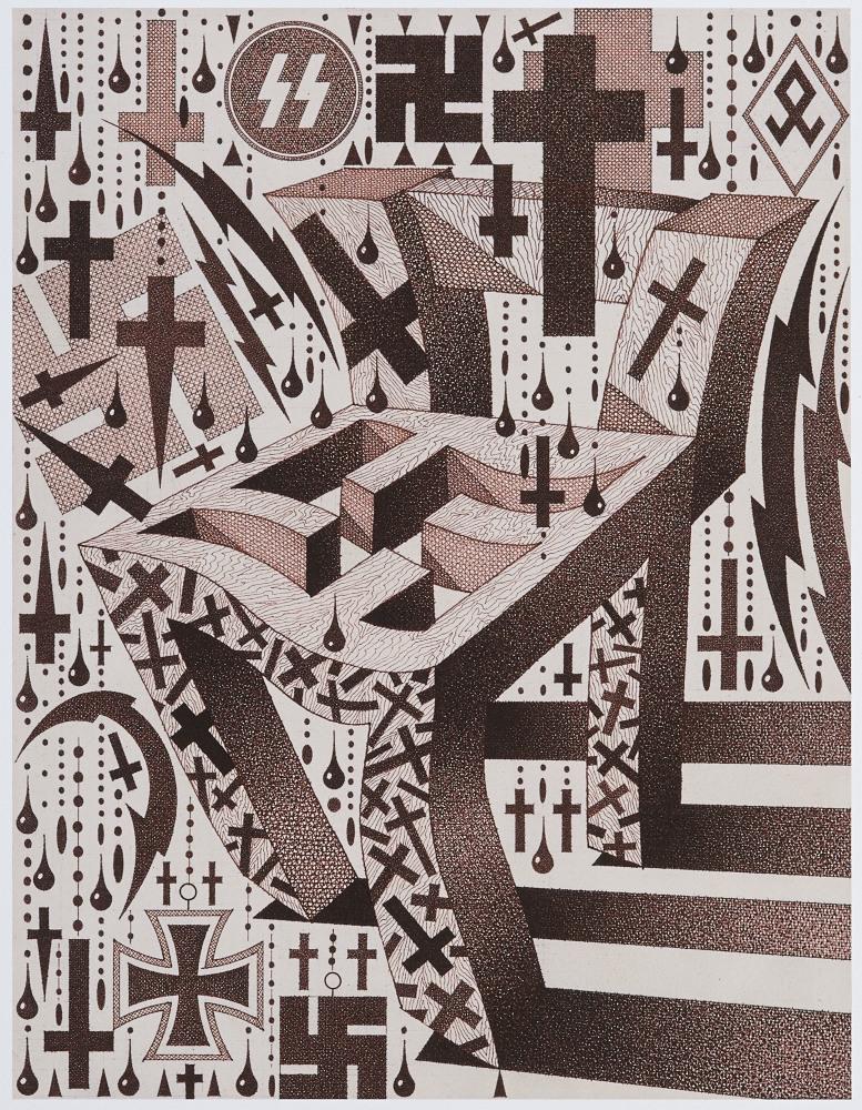 Cubical forms with swastikas and crosses 