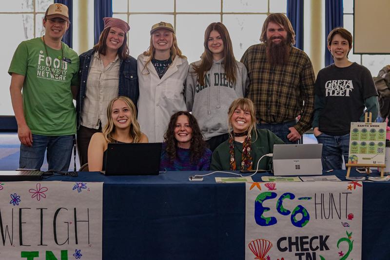 Nine members of Earth Week 2025 Committee smiling.