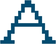 A pixelated block A. 