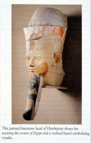 Hatshepsut with royal beard (click to see larger image)