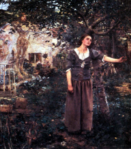 Joan having a vision (click to see larger image)