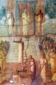 Pompeii Fresco: Isis Worship (click to see larger image)
