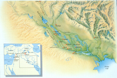 map of Mesopotamia - click to see larger image
