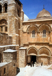The Church of the Holy Sepulchre in Jerusalem (click to see larger image)