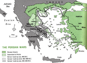 Map of the Aegean Sea region, including Ionia (click to see larger image)