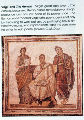 Mosaic depicting the Roman poet Vergil (click to see larger image)