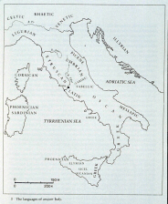 Map of Early Italian Languages (click to see larger image)