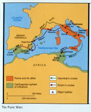 Map of the Punic Wars (click to see larger image)