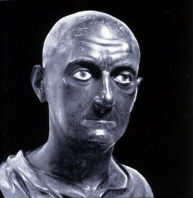 Bust of Scipio made in black stone (click to see larger image)