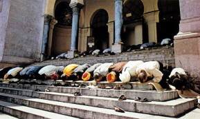 Muslims praying (click to see larger image)