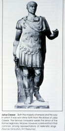 Statue of Julius Caesar in military dress (click to see larger image)