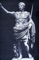 The Emperor Augustus in military dress (click to see larger image)