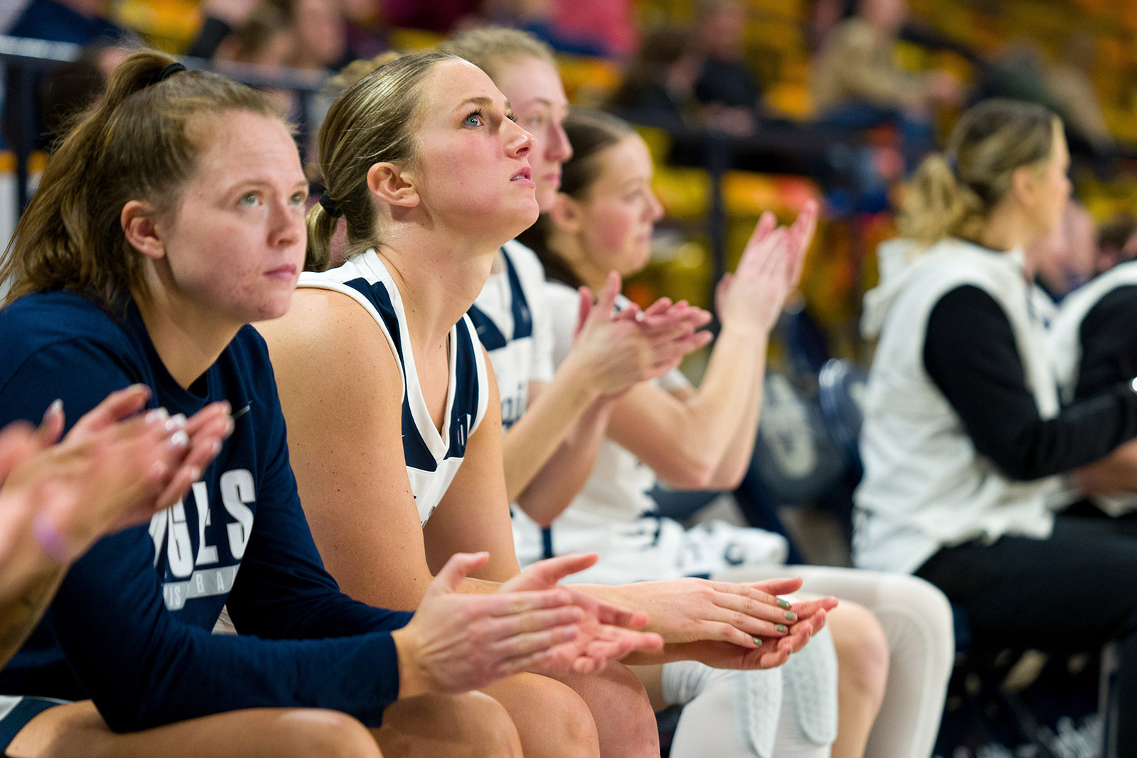 bench of womens basktball team