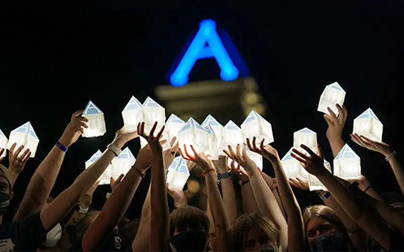 Luminary on the Quad